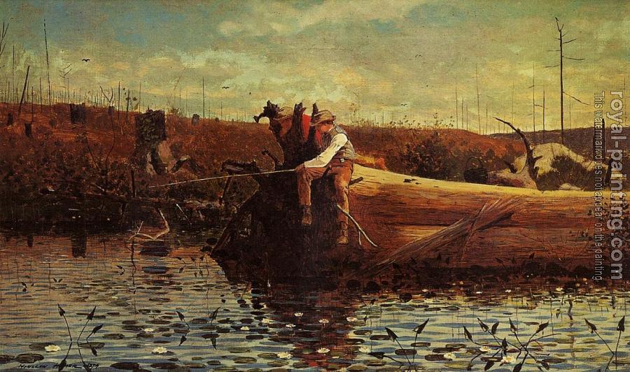 Winslow Homer : Waiting for a Bite